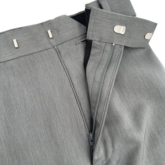 Axist Mens Gray 100% Polyester Flat Front Business Casual Dress Pants 34x30 - Picture 10 of 12